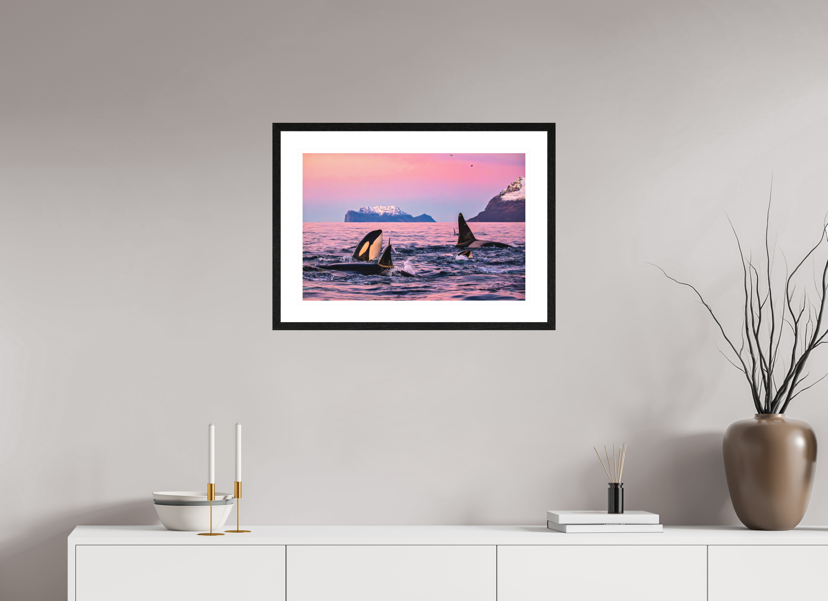 60 x 40 cm, Framed Fine Art Print The Big Feast