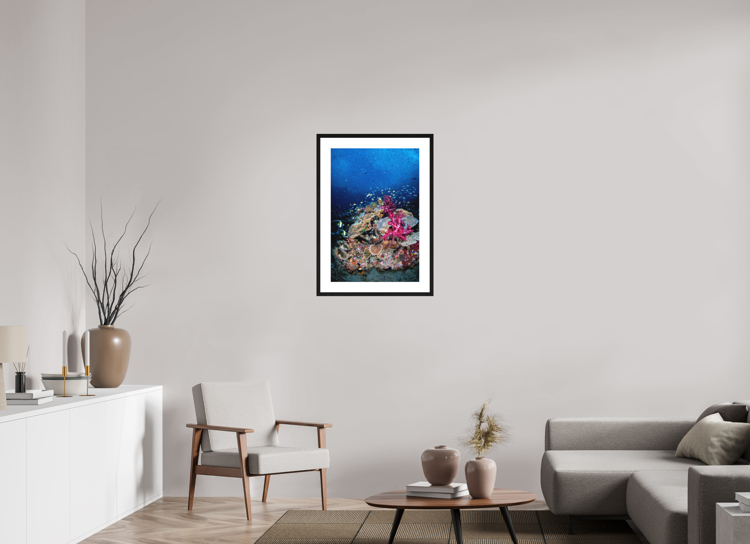 50 x 75 cm, Framed Print Rush Hour