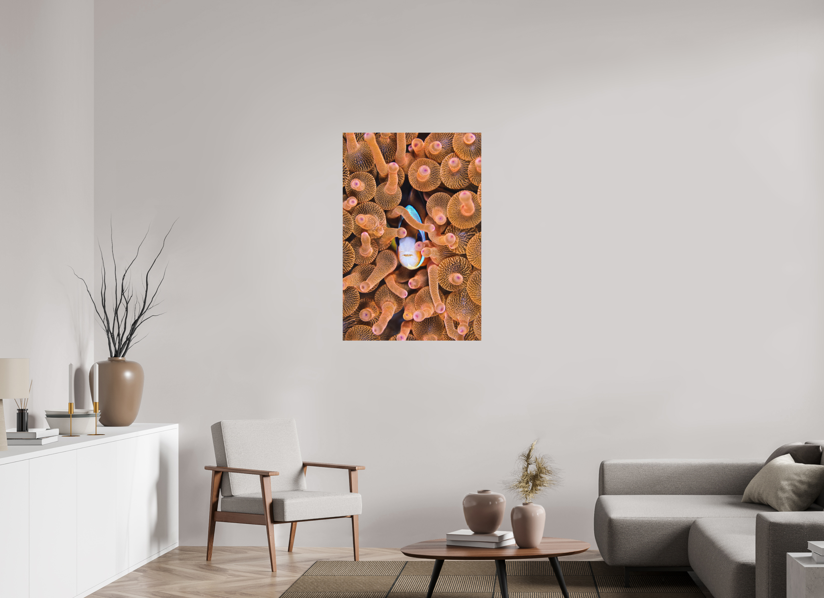 70 x 105 cm, Fine Art Print on Alu-Dibond Nestled