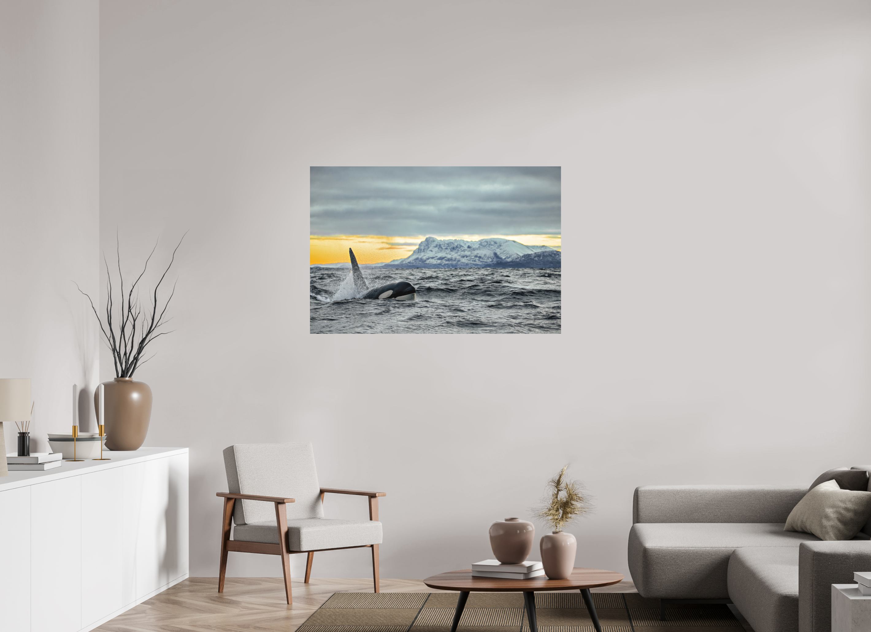 120 x 80 cm, Alu-Dibond King of the Fjords